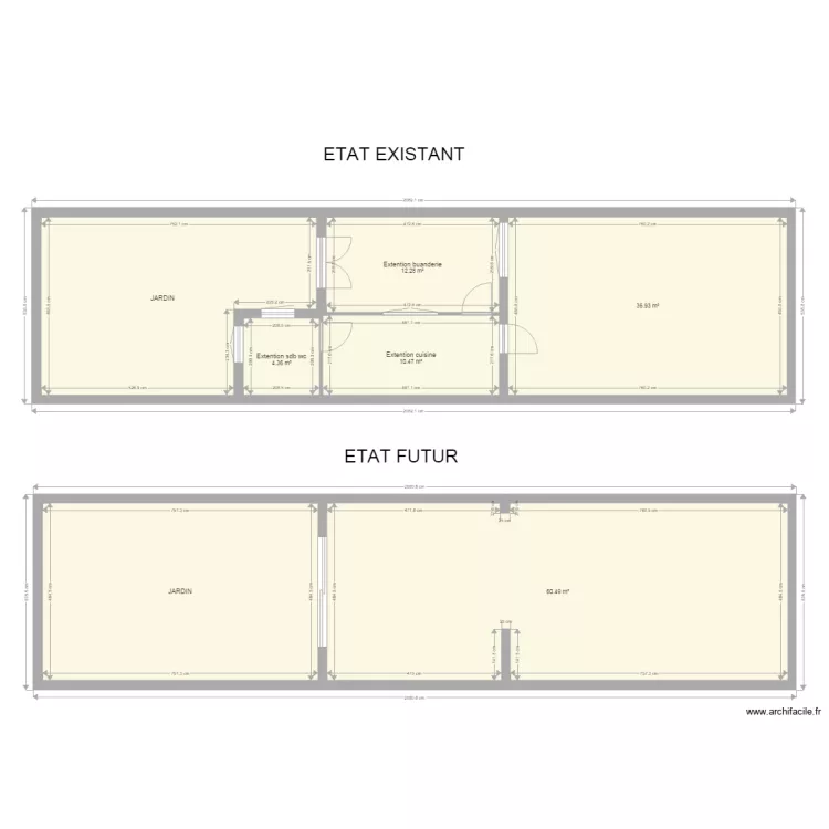 Maison Marquette existant. Plan de Maison Marquette existant. Plan de