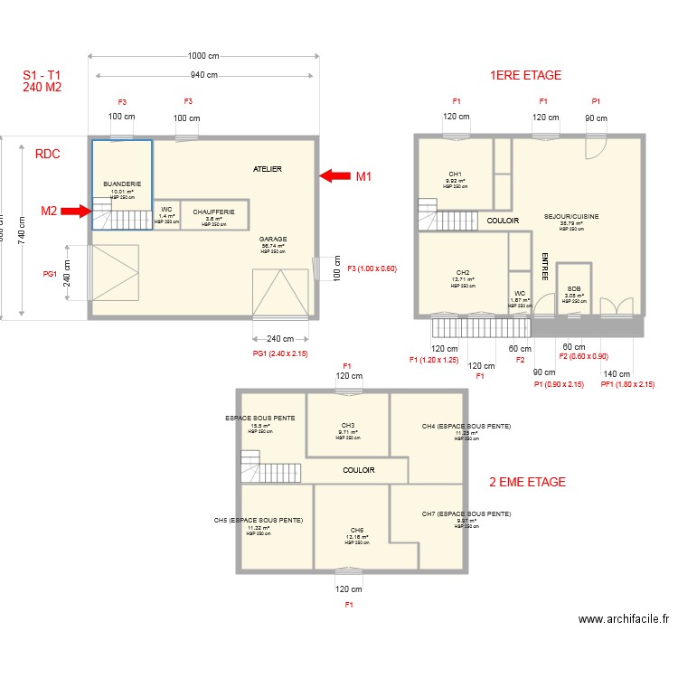 PLAN CHOULET. Plan de 0 pièce et 0 m2