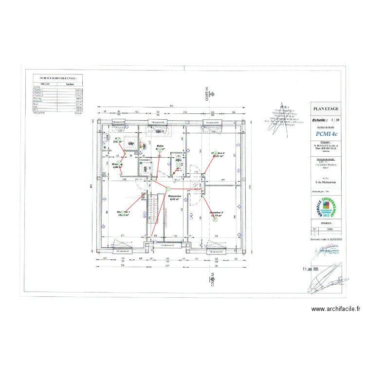 BLOCLET BOUDEVILLE etage. Plan de 0 pièce et 0 m2