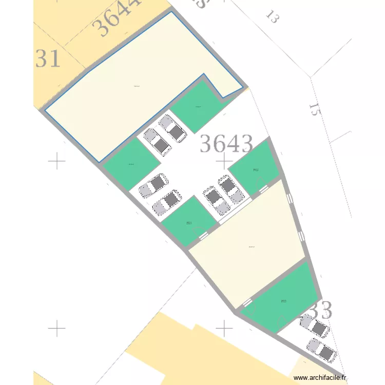 appart remise. Plan de 