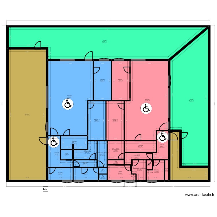 B91U2AC projet V2_Global 1. Plan de 0 pièce et 0 m2