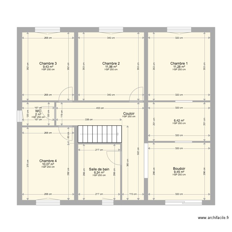 Plan Etage. Plan de 0 pièce et 0 m2