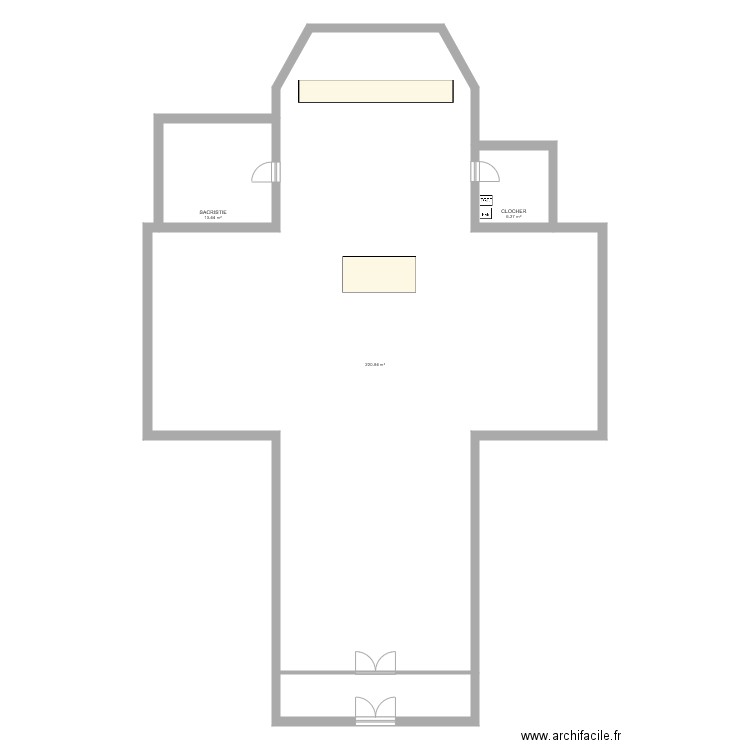 EGLISE de MONTRICHER. Plan de 0 pièce et 0 m2