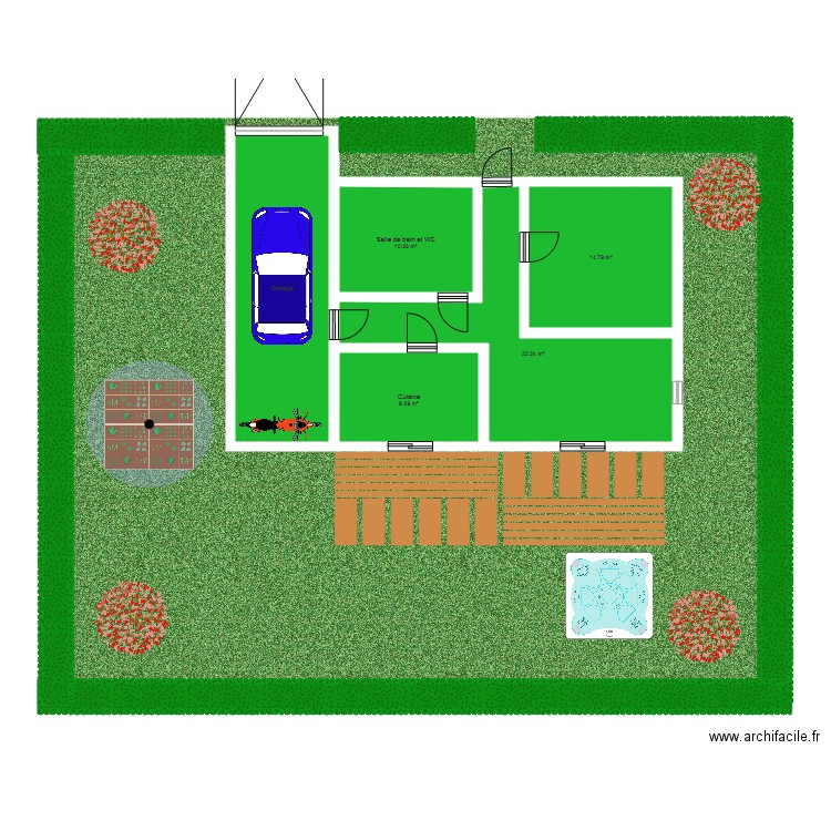 maison une personne. Plan de 0 pièce et 0 m2