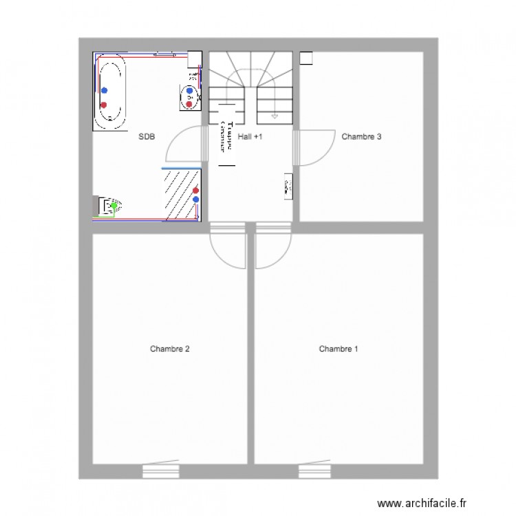 plan Ligny eau. Plan de 0 pièce et 0 m2