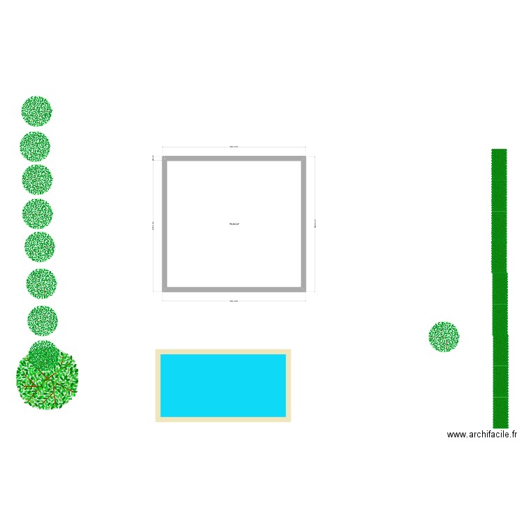 piscine. Plan de 0 pièce et 0 m2