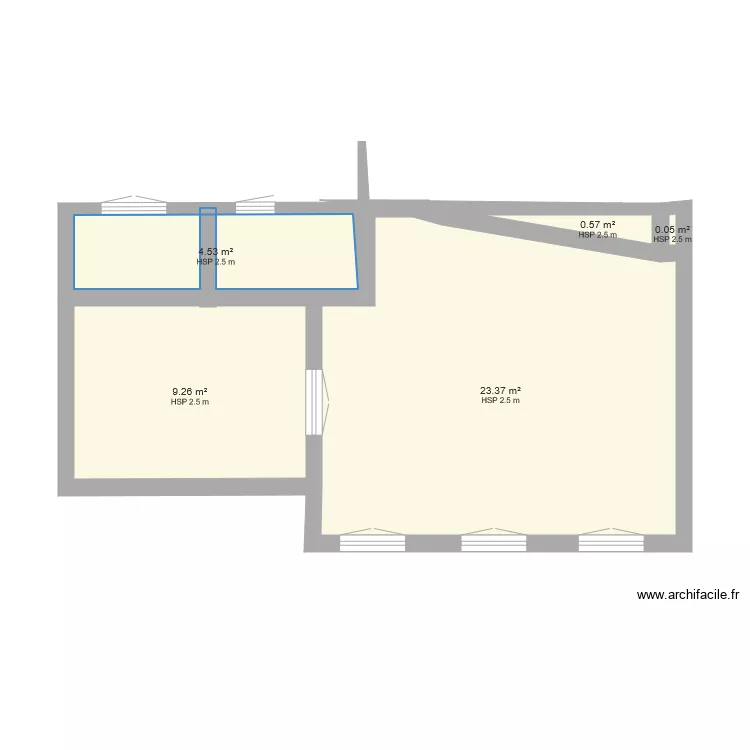 RAJOUT MAISON. Plan de 