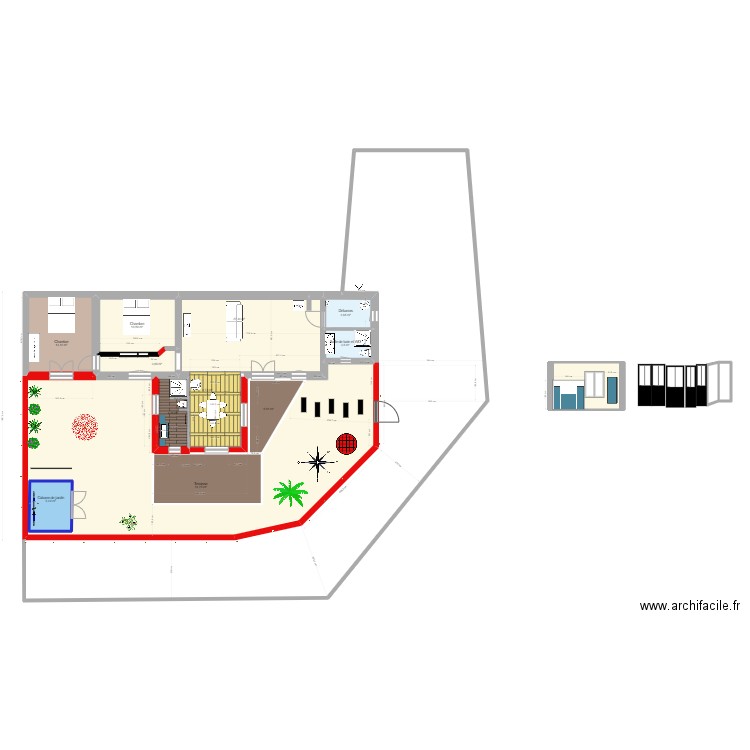 Extension SGDD Plan Version Decembre 2022 V8.5. Plan de 15 pièces et 232 m2