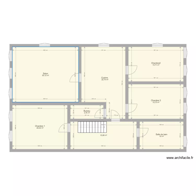 1ER &eacute;TAGE . Plan de 