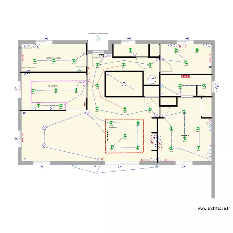 TESSIER ETAGE. Plan de 