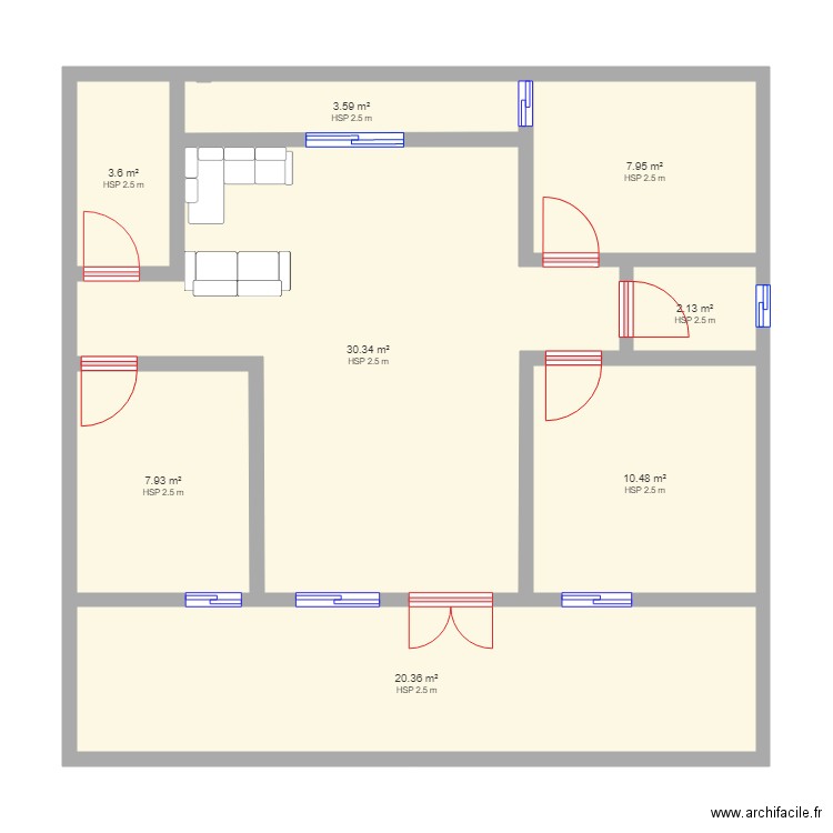 plan de maison 7026. Plan de 0 pièce et 0 m2