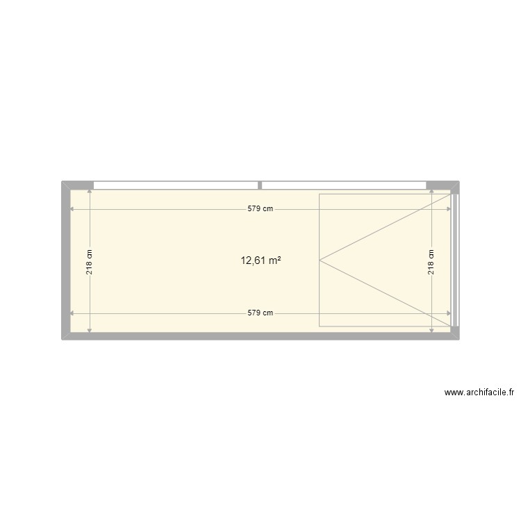 Michel Sylvie. Plan de 1 pièce et 13 m2