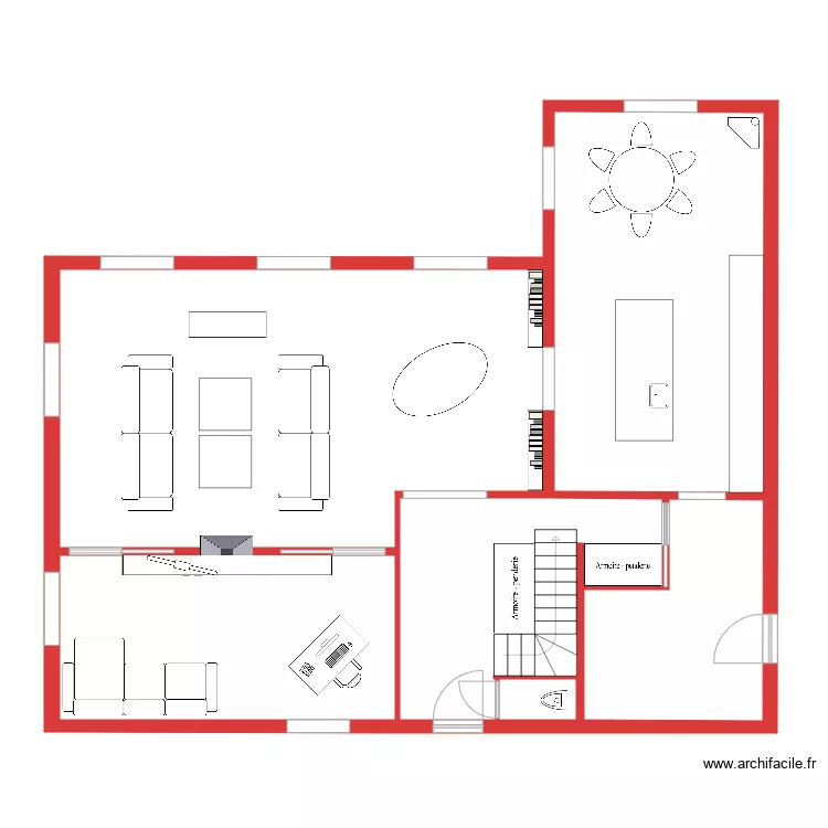 GM simu salon v1. Plan de 