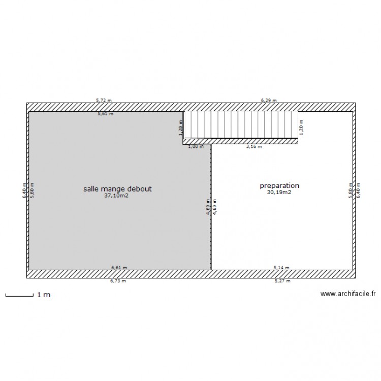 snack rdc. Plan de 0 pièce et 0 m2
