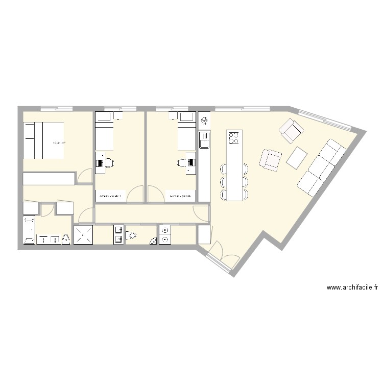 Exelmans. Plan de 0 pièce et 0 m2