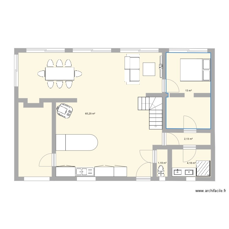 RDC. Plan de 0 pièce et 0 m2