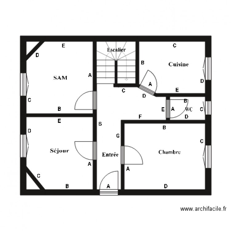 BONET RDC. Plan de 0 pièce et 0 m2