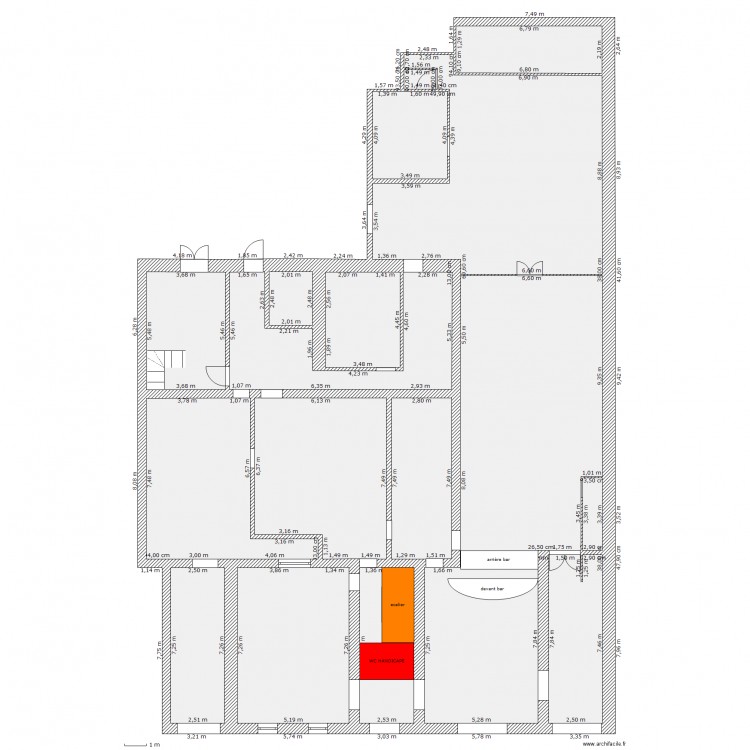 CHALANDRAY RDC. Plan de 0 pièce et 0 m2