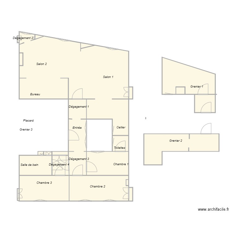 Croquis BRUT. Plan de 0 pièce et 0 m2