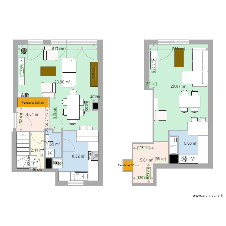 Appartement TMA. Plan de 0 pièce et 0 m2