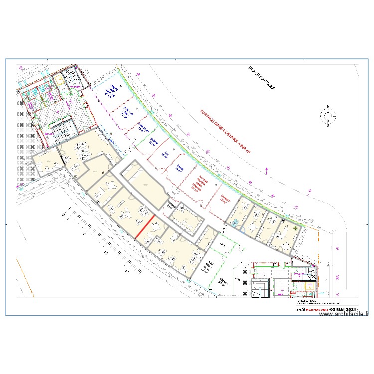 Ravezies tentative 6.52. Plan de 0 pièce et 0 m2