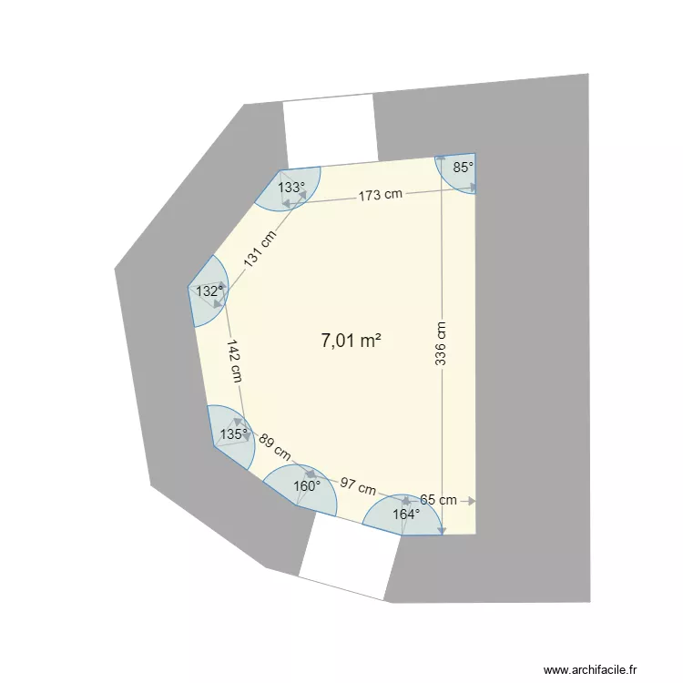 chambre. Plan de 