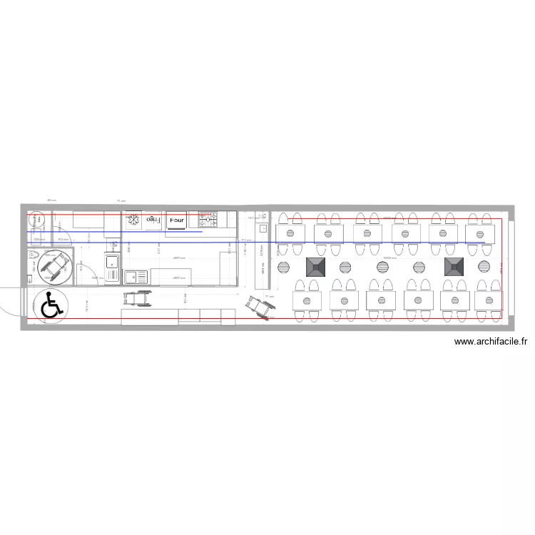 RESTAURANT DES BERGERS V6. Plan de 