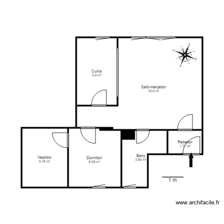 ED ARENY BLOC D 1 D ARINSAL. Plan de 