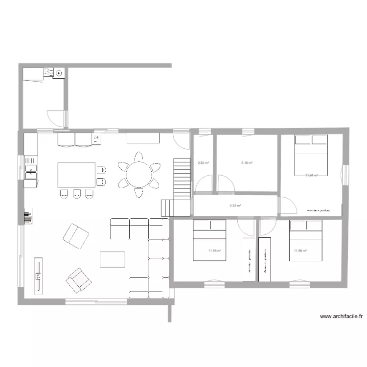 maison. Plan de maison. Plan de