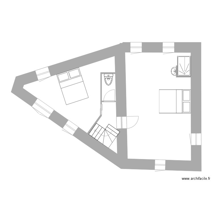 ETAGE dimensions. Plan de 0 pièce et 0 m2