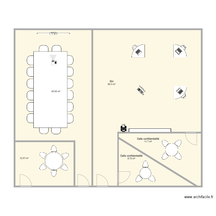 Bureaux RH 2eme. Plan de 0 pièce et 0 m2