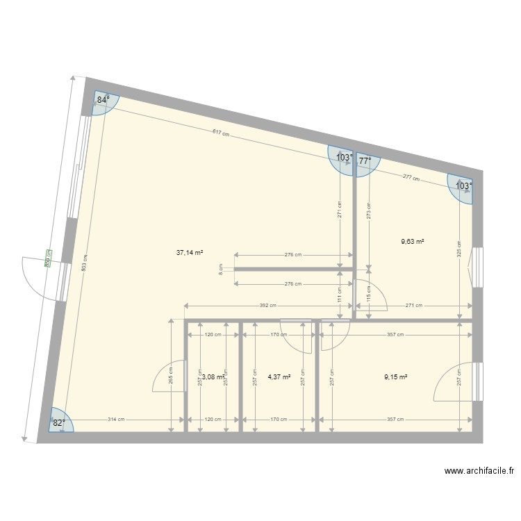 seb maison 4 cotation placo. Plan de 0 pièce et 0 m2