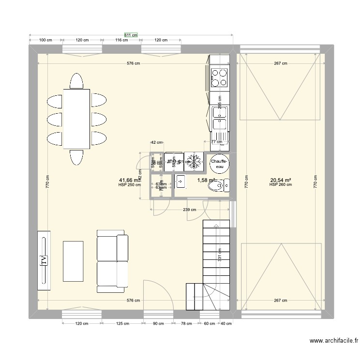 Equillemont 2 amenagement. Plan de 14 pièces et 123 m2