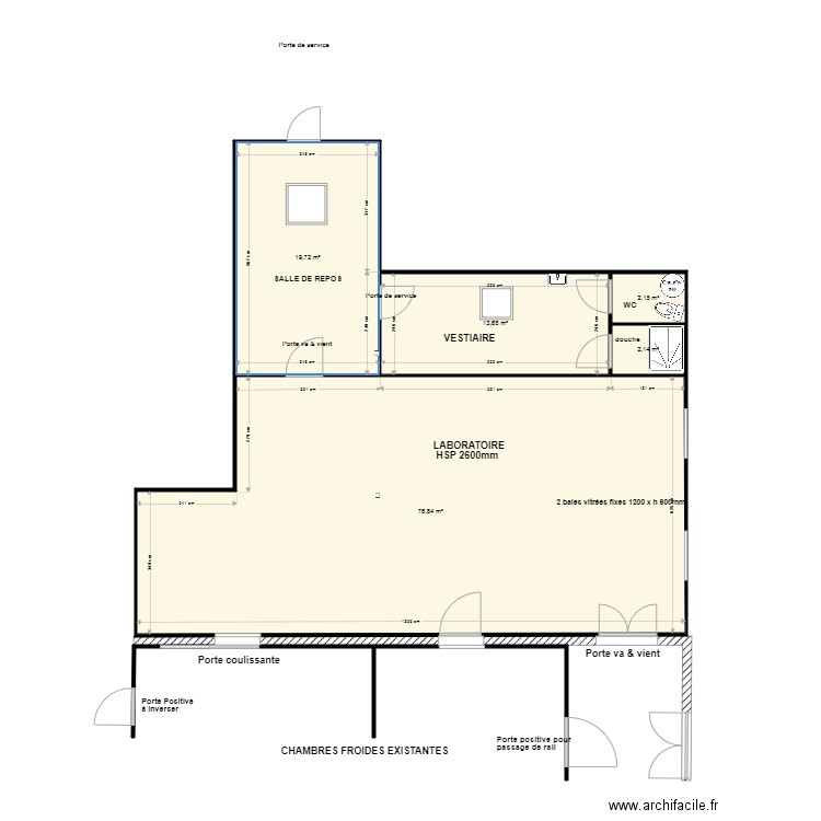 Boucherie Flers 5. Plan de 5 pièces et 115 m2