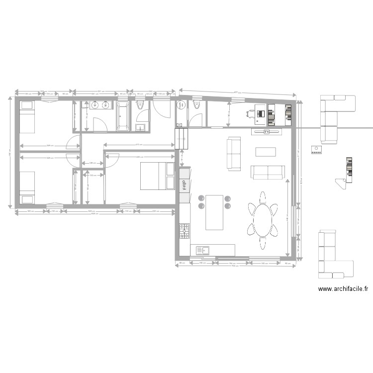 RP Maison actuelle avec modif nouvelle 2. Plan de 0 pièce et 0 m2