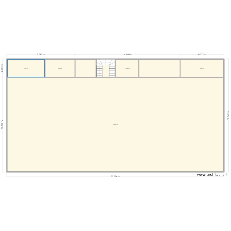 Dock g1. Plan de 5 pièces et 488 m2