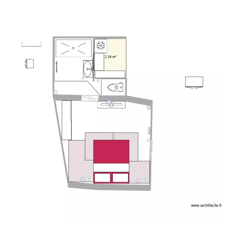 PROJET SALLE DE BAIN. Plan de 