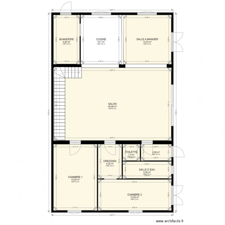 renovation grange nohic. Plan de 0 pièce et 0 m2