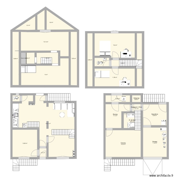 maison thann. Plan de 0 pièce et 0 m2