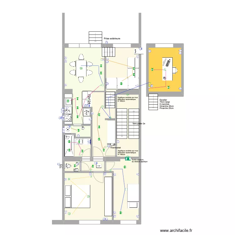 Banning 21 Rez 1 Electricit&eacute;. Plan de 0 pièce et 0 m2