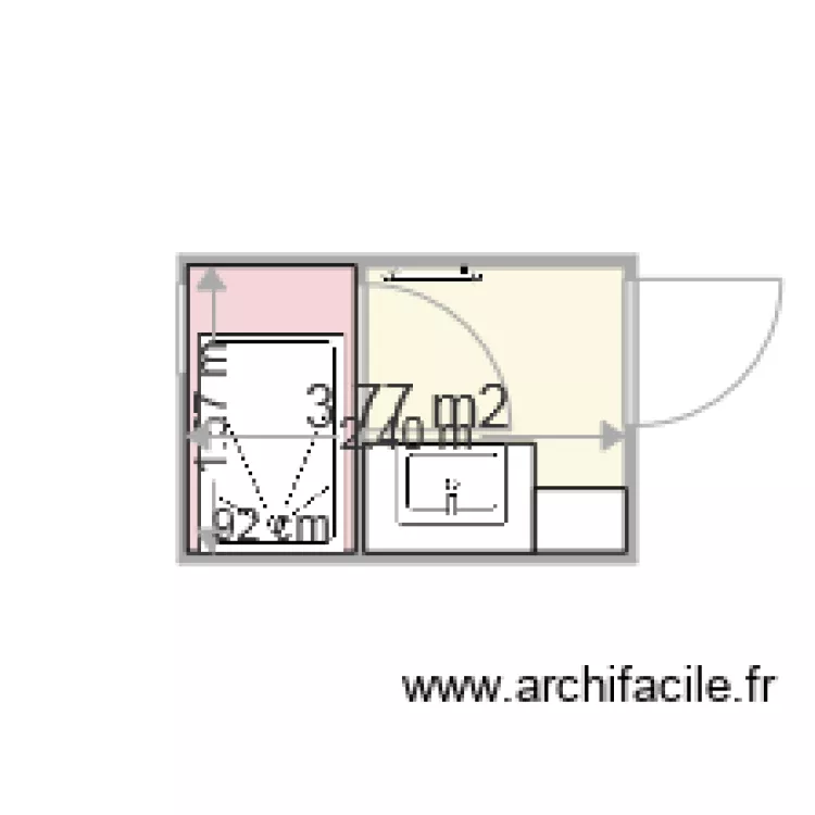 douche. Plan de douche. Plan de