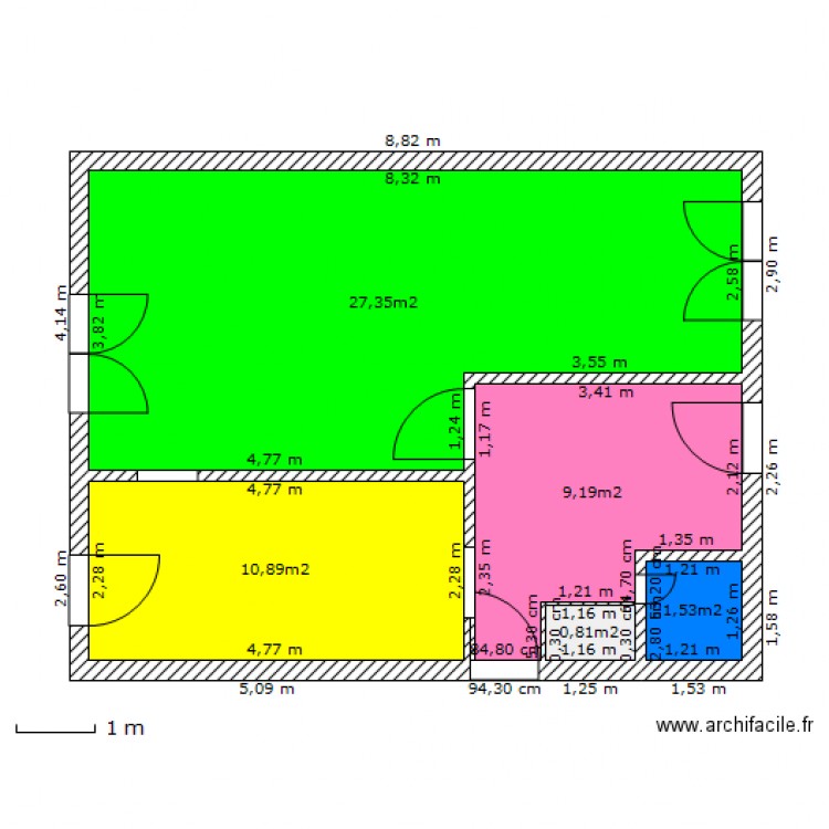 maison rdc. Plan de 0 pièce et 0 m2
