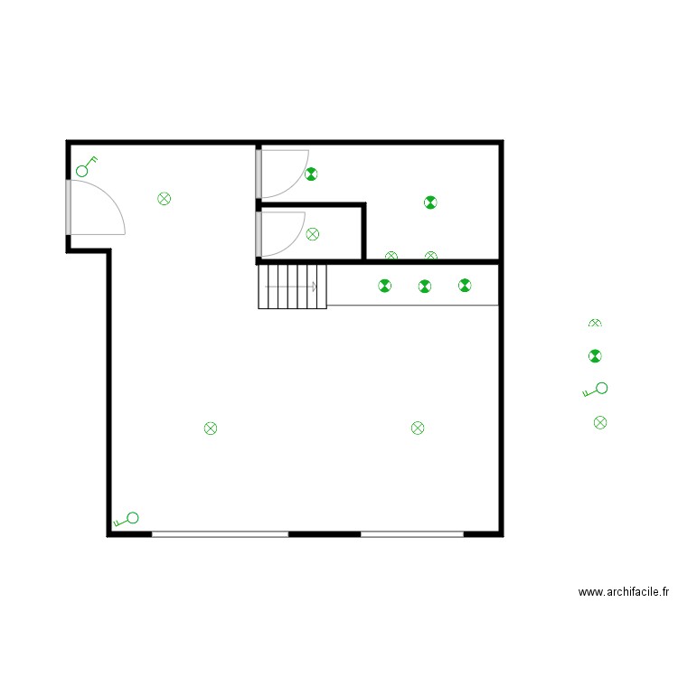 Plan électrique RDC. Plan de 0 pièce et 0 m2