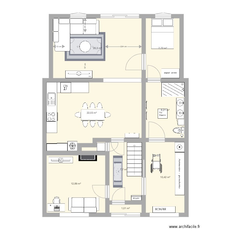 Greenfield Grove Big one extra bed. Plan de 8 pièces et 90 m2