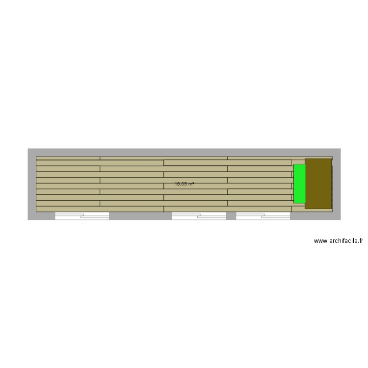 terrasse. Plan de 0 pièce et 0 m2