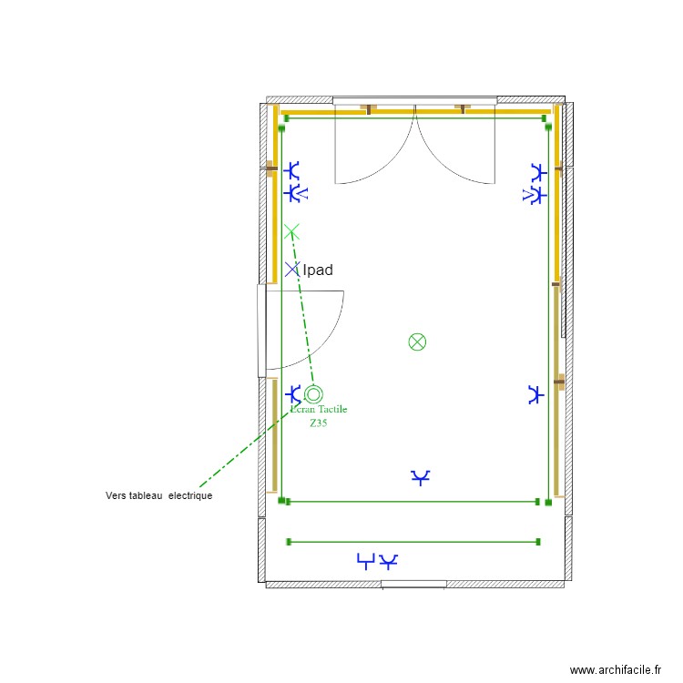 Detrez - (Bibliothèque / Chambre). Plan de 0 pièce et 0 m2