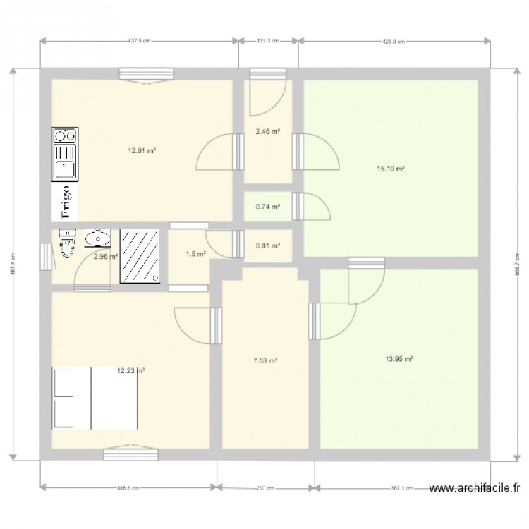 Projet Hugo 5. Plan de 0 pièce et 0 m2