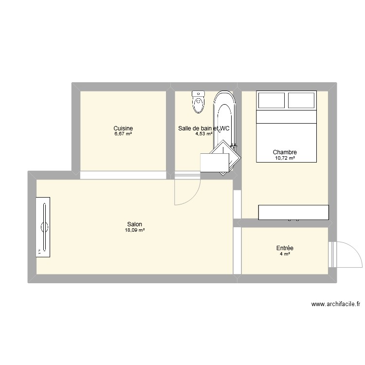 appartement parisien en vente. Plan de 0 pièce et 0 m2