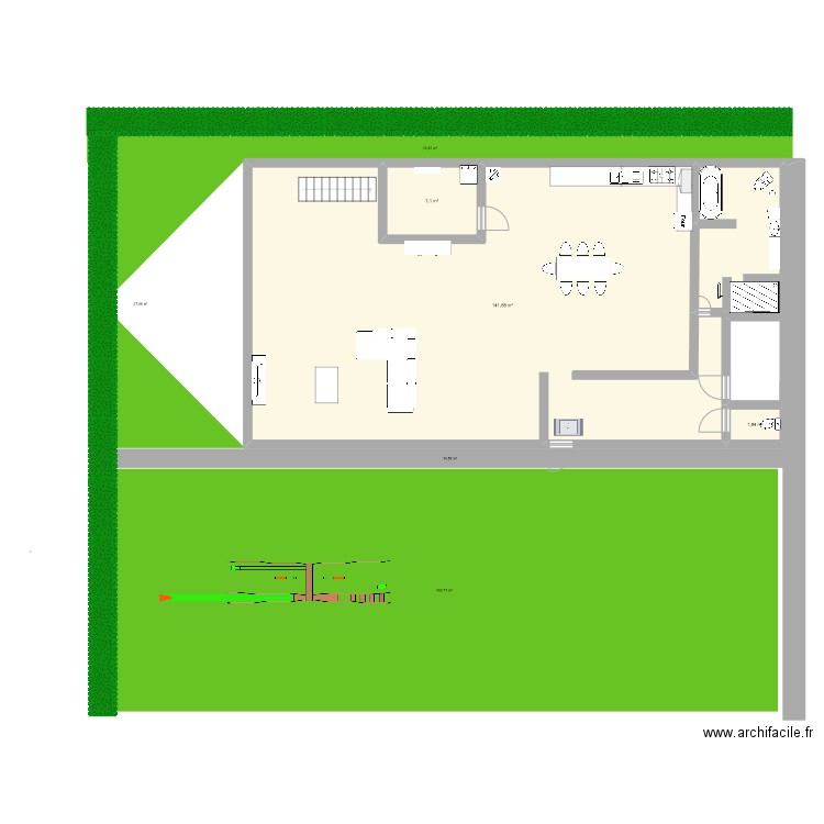 alexis fauchois. Plan de 8 pièces et 279 m2