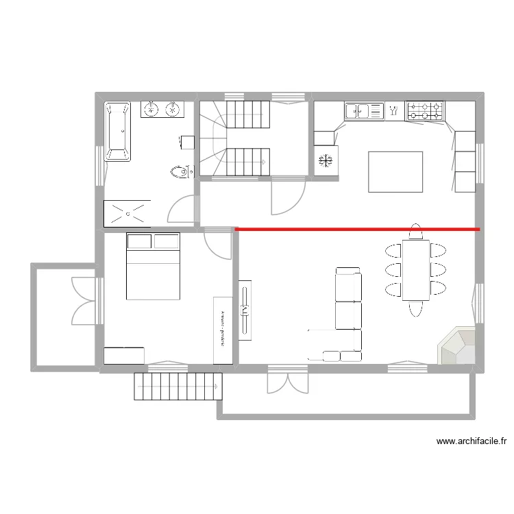 Maison Vernayaz 2. Plan de 13 et 199 m² Maison Vernayaz 2. Plan de 13 et 199 m²